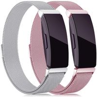 findway Compatible with Fitbit Inspire HR Bands/Inspire Band, Inspire Accessories Stainless Steel Bracelet Women Men Wristbands Strap Compatible for Fitbit Inspire & Inspire HR Fitness Tracker