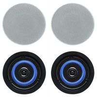 Herdio in Ceiling/in Wall 4 Speaker Set 2 Way 80 Watt for Each Home Ceiling Speakers