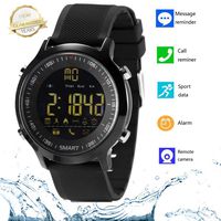 Agkey Smart Watch Waterproof Smartwatch Sports Smart Watches for Men Women Boys Kids Android iOS iPhone Samsung Huawei with Pedometer Fitness Tracker SMS Call Reminder (Black)