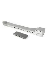 LandingZone 2-Item Bundle: Docking Station and USB Type-C Hub for The 15-inch MacBook Pro with Touch Bar Models A1707 & A1990 Released 2016 to 2018 (15-inch Silver Docking Station, Space Grey Hub)