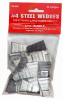 Link Handles 64147 Corrugated Steel Wedges for Sledge Hammers, No. 5, 1 in Width x 1-1/16 in Height