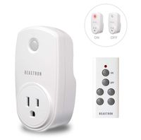 Beastron Remote Control Electrical Outlet Switch for Lights and Household Appliances with A 100 ft.Range, White (1Pack)