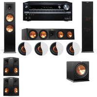Dolby Atmos 5.1.4 Klipsch RP-280F Tower Speakers R112SW with TX-NR838