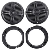 1998-2013 Harley Davidson Touring 6.5" 800w Rockville Speakers w/Adapter Plates