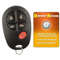 Discount Keyless Replacement Van Door Key Fob Car Entry Remote For Toyota Sienna GQ43VT20T