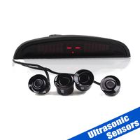 4 Parking Car Parking Sensor Kit LED Display View Reverse Backup Radar System Backup Sensor Reversing Sensors Universal Auto Radar Detector Sensors Radar Buzzer Beep-Beep Alarm Indicator