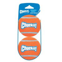 Chuckit! Tennis Ball, Orange, Large, Shrink Sleeve 2-Pack