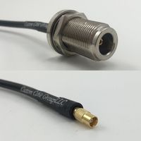 15cm RG316 N FEMALE BULKHEAD to MCX FEMALE Pigtail Jumper RF coaxial cable 50ohm 6inch High Quality Quick USA Shipping