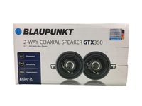 Blaupunkt GTX350 3.5-Inch 200W 2-Way Coaxial Car Audio Speaker, Set of 2