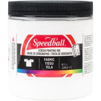 Speedball Art Products Fabric Screen Printing Ink, 8 Fl. oz, White