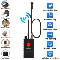 Anti Spy Detector,Wireless RF Bug Detector,Ultra-Sensitive Bug Sweeper for Hidden Camera GSM Listening Device GPS Radio