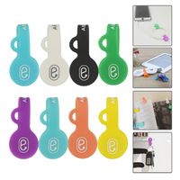 ABZON 8 Pack Magnetic Cable Clips Earphone Wrap Cord Organizer Soft Silicone for Headphones/Date USB Cable, Use as Bookmarks/Keychain, Cable Straps/One Step to Organize Your Disordered Cables.