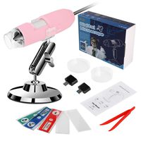 USB Microscope Set, QRose Digital Microscope Camera with 1080P HD 2MP 50x to 1000x Magnification Endoscope for Android Smartphone, Widows, Mac PC Best Kids Gifts