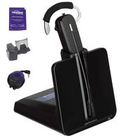 Plantronics CS540 Wireless Headset Bundle Busy Light, Lifter and Headset Advisor Wipe (Renewed)