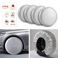 Kohree Tire Covers Tire Protectors RV Wheel Motorhome Wheel Covers Sun Rain Frost Snow Protector Waterproof Aluminum Film, Cotton Lining Fits 30 inches to 32 inches Tire Diameters Set of 4