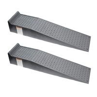 BISupply Vehicle Service Ramp Set - 6.6in Car Lift, 5 Ton Heavy Duty Truck Ramps for Vehicle Maintenance, 2 Pack