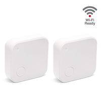 Fox&Summit WiFi Vibration Sensor with Built-in Chime, Multi-Purpose WiFi Enabled Battery Operated Smart Sensor for Home Security, No Hub Required [2PK]