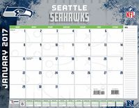 Turner Licensing Sport 2017 Seattle Seahawks Desk Pad Calendar, 22"X17" (17998061552)