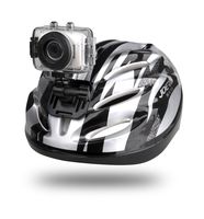 Mini HD Sports Action Camera - Camcorder w/ 5.0 MP Cam, 2" Touch Screen, USB SD Card, Rechargeable Battery - IPX8 Waterproof Case Bike Handle bar, Helmet Mount, Car Charger - Pyle GDV123SL (Silver)