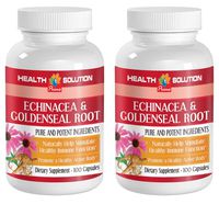 Echinacea Root Extract - ECHINACEA and GOLDENSEAL Root - Reduce Inflammation (2 Bottles)