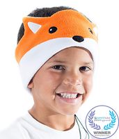 CozyPhones Kids Headphones Volume Limited with Ultra-Thin Speakers & Super Soft Fleece Headband - Perfect Toddlers & Children's Earphones for Home, School & Travel - Fox
