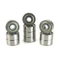1/8x3/8x5/32 Precision ABEC 3 Ball Bearings Metal Shields (10) R2-ZZ
