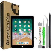 RepairPartsPlus iPad 5 2017 Screen Replacement LCD and Glass Digitizer Premium Kit (Black)