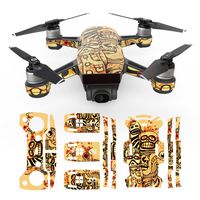 Vanvler Exquisite Camouflage Decals Waterproof Decal Skins Wrap Sticker Body Protector For DJI Spark Mini Drone (H)