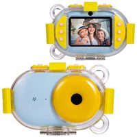 Abdtech Digital Camera for Kids, Waterproof Camera Underwater Kid Video Action Camcorder with 2.4 Inch Screen 16GB TF Card , Best Idea Toys Gifts for 4-10 Year Old Girls Boys Outdoor Party( Blue )