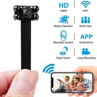 Mini Hidden Camera- Mini Spy Camera -Small Spy Cameras Wireless - 1080P WiFi Mini Camera - Covert Home Monitoring - Security Surveillance Cams with Cell Phone App