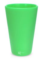 Silipint Silicone Pint Glass Set, Patented, BPA-Free, Shatter-proof, Unbreakable Silicone Cup Drinkware (Single, Glow Green)