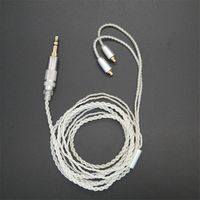 Upgrade Earphone Cable BOLION Silver Plated Audio Cord MMCX Connection Detachable MMCX Cable for Shure SE215, SE315, SE425, SE535, SE846 and UE900 Earphones