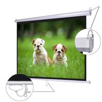 Koval Inc. 72" Diagonal 4:3 Manual Pull Down Wall Mount Matte Projector Screen (72" 4:3)