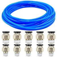 Tailonz Pneumatic 8mm or 5/16 inch OD 5mm ID Polyurethane PU Air Hose Pipe Tube Kit 10 Meter 32.8ft