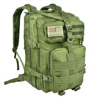 NOOLA Military Tactical Backpack Large Army 3 Day Assault Pack Molle Bag Green