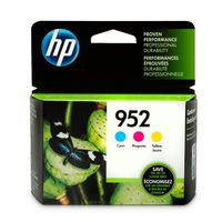 HP 952 | 3 Ink Cartridges | Cyan, Magenta, Yellow | L0S49AN, L0S52AN, L0S55AN