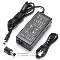 19V 60W AC Adapter Charger for Samsung AD-6019R RV515 R530 R540 R580 R440 R480 QX410 Q430 0335A1960 CPA09-004A NP300E5A NP305E5A NP365E5C NP300E4C Laptop Power Supply Cord
