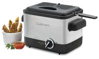 Cuisinart CDF-100 Compact 1.1-Liter Deep Fryer, Brushed Stainless Steel - Silver