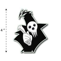 (TK-213) Soul Eater | Shinigami - Waterproof Vinyl Sticker for Laptops Tablets Cars Motocycles Bicycle Skateboard Luggage Or Any Flat Surface (4")