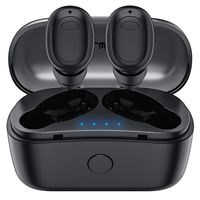 True Wireless Earbuds, Falwedi 6H Continuous 40H Cyclic Playtime 5.0 Bluetooth Earbuds, Binaural Stereo Deep Bass Wireless Earbuds with 2 Mic and Charging Case for iPhone and Android