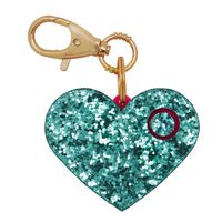 Personal Safety Alarm for Women - Ahh!-larm Emergency Self-Defense Security Alarm Keychain with LED Light, Purse Charm, Mint Glitter Heart