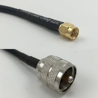 12 inch RGU178 SMA MALE to PL259 UHF Male Pigtail Jumper RF coaxial cable 50ohm High Quality Quick USA Shipping