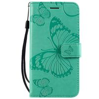 Lomogo Galaxy A2 Core Case Leather Wallet Case with Kickstand Card Holder Shockproof Flip Case Cover for Samsung Galaxy A2 Core - LOKTU090225 Green