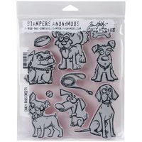 Stampers Anonymous CMS Set StampersA Cling Stamp THoltz Crazy Dogs
