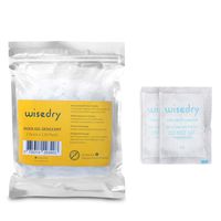 wisedry 2 Gram [120 Packs] Small Silica Gel Packets Desiccants with Indicating Beads for Food Storage Moisture Absorbers Bags for Storage Food Grade