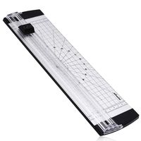 A4 Guillotine Paper Cutter, Portable Scrapbooking Paper Trimmer Tool with Automatic Security Safeguard for Craft Paper, Coupon, Label and Cardstock - 14inch