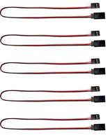 Apex RC Products 12" / 300mm Futaba Style Servo Extension - 5 Pack 1013