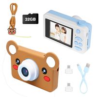 Kids Digital Camera for Girls boy,Best Birthday Gifts for 3-8 Year Olds Girls Boys,Toys for boys Girls age 4 5 6 7 8,Kids Video Camera Recorder 2" IPS Screen 8MP 1080P HD Toddler Cameras ( 32GB )