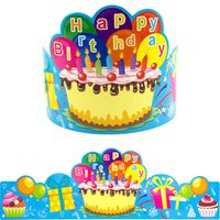 Fancy Land Birthday Crowns for Kids Classroom School VBS Party Supplies Pack of 30 Blue
