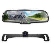 Master Tailgaters OEM Rear View Mirror with 4.3" LCD Screen and Waterproof 170° Backup Camera Kit